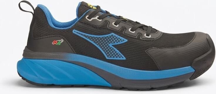 Diadora Werkschoen VORTEX DA2 LOW S3S 182042 | Zwart Imperial Blue | 8054795150213