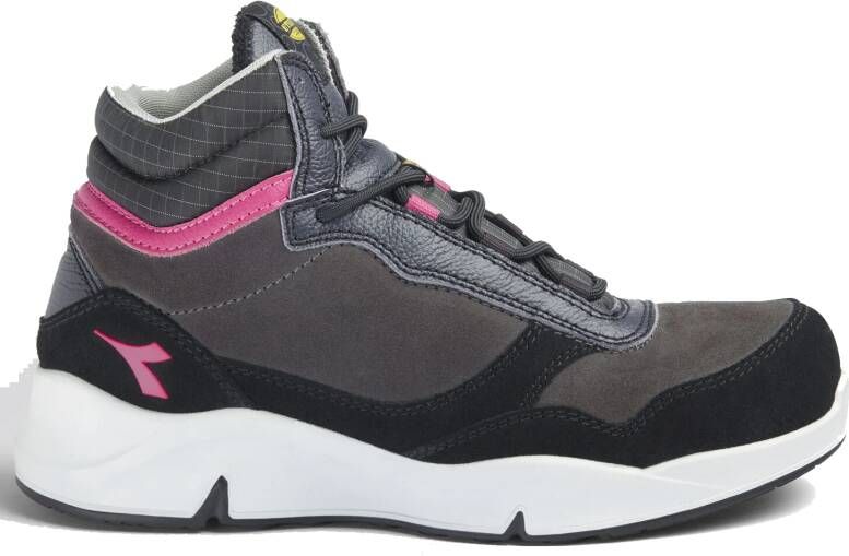 Diadora Werkschoen Athena Mid 179901 S3L | Nine Iron Raspberry (D0458) | 8053607443529