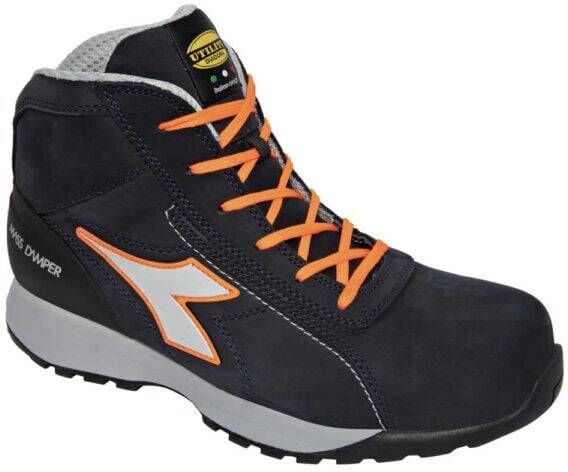 Diadora Werkschoen Glove MDS Mid 181134 S3S | Dark Navy Orange fluo C9545 | 8053607609727