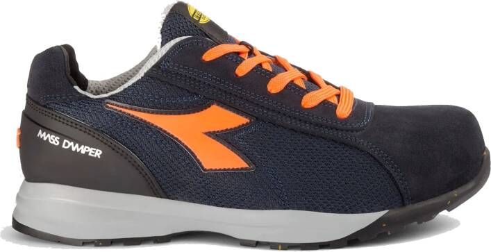 Diadora Werkschoen Glove Mds Text Low 181136 S1PS C9545 | Dark Navy Orange Fluo C9545 | 8053607612277