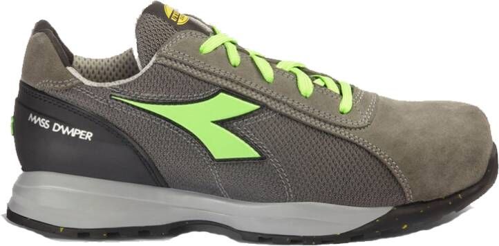 Diadora Werkschoen Glove Mds Text Low 181136 S1PS C9546 | Coal Green Fluo C9546 | 8053607612697