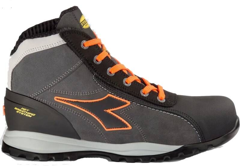 Diadora Werkschoen Glove Net Mid Pro 181123 173527 S3L Asfalt Oranje | Asfalt Oranje Fluo | 8053607615056