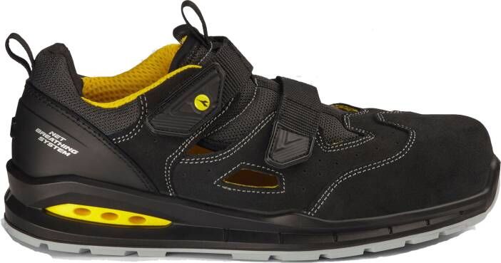Diadora Werkschoen Run Net Sandaal 181144 S1PS C4663 | Black Anthracite C4663 | 8053607621507