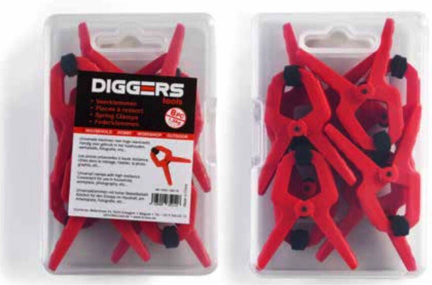 Diggers 2 5cm Waarde Veerklem | 8 stuks DIG118