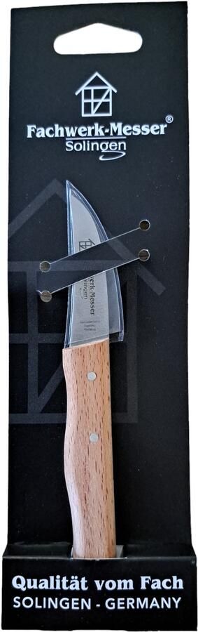Diggers Keukenmes | 15 5 cm | Houten Handvat | Gebogen | RVS DIG548