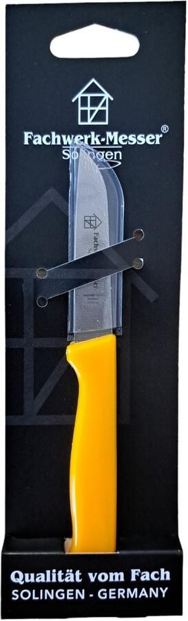 Diggers Keukenmes | 18 cm | Kunststof Handvat | Recht | RVS | Geel | Opening Handvat DIG555