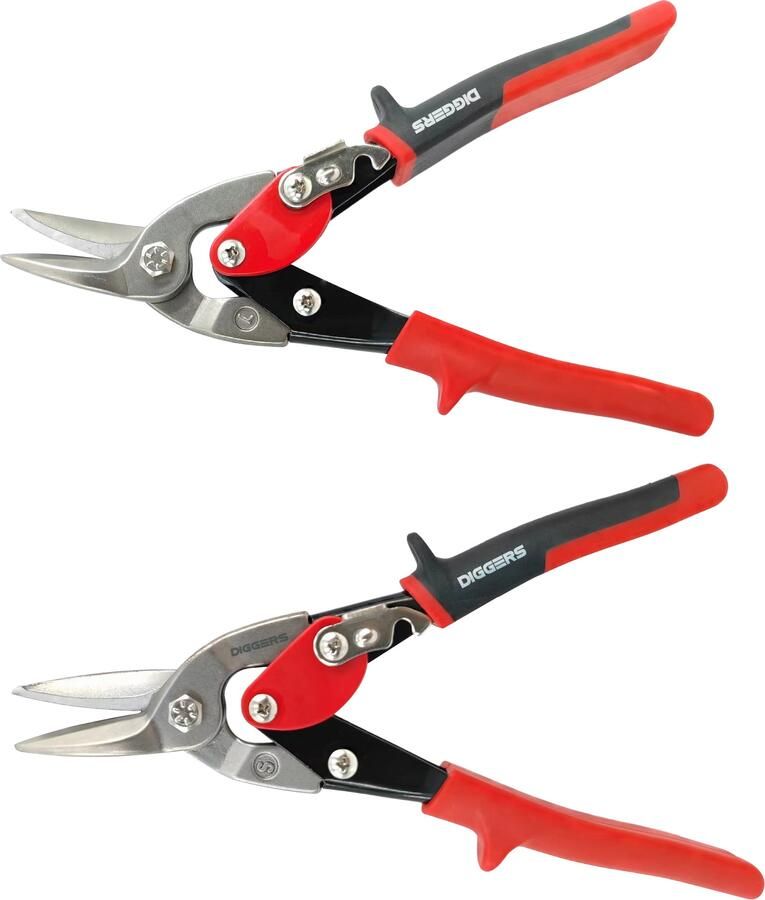 Diggers Metal Plier Set | Metaaltangset | Recht en gebogen DIG026