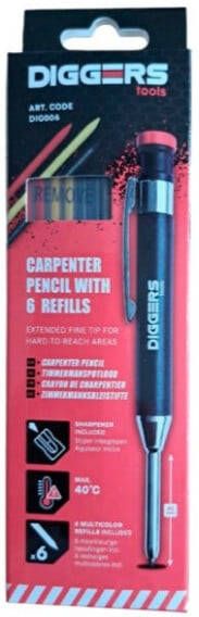 Diggers Markeerpotlood | Inclusief 6 Vullingen DIG006