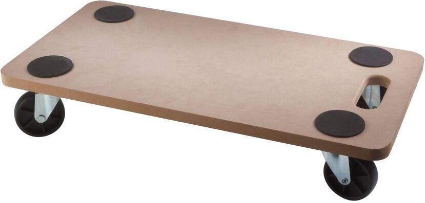 Diggers MDF Verhuisplaat | 58x29cm | 150kg Capaciteit | 50mm Harde PP wielen | FSC 100% DIG788