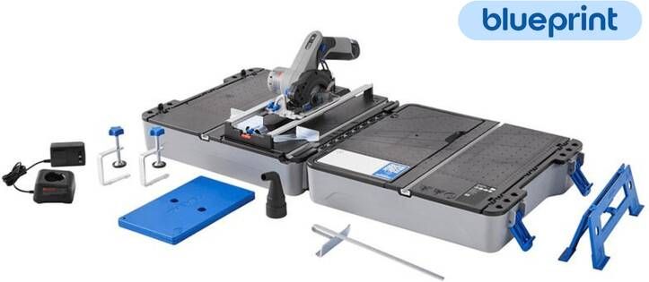 Dremel BluePrint 12V Compactzaag CS12JM | 12V Draagbaar zaagstation | Zaagstation + Koffer + 1 x 12V 2 0 Ah Accu + Snellader F013CS12JM