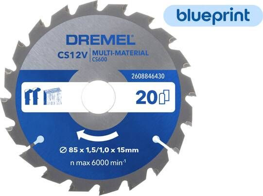 Dremel BluePrint 6430 Multifunctioneel Zaagblad | 85 mm 2608846430
