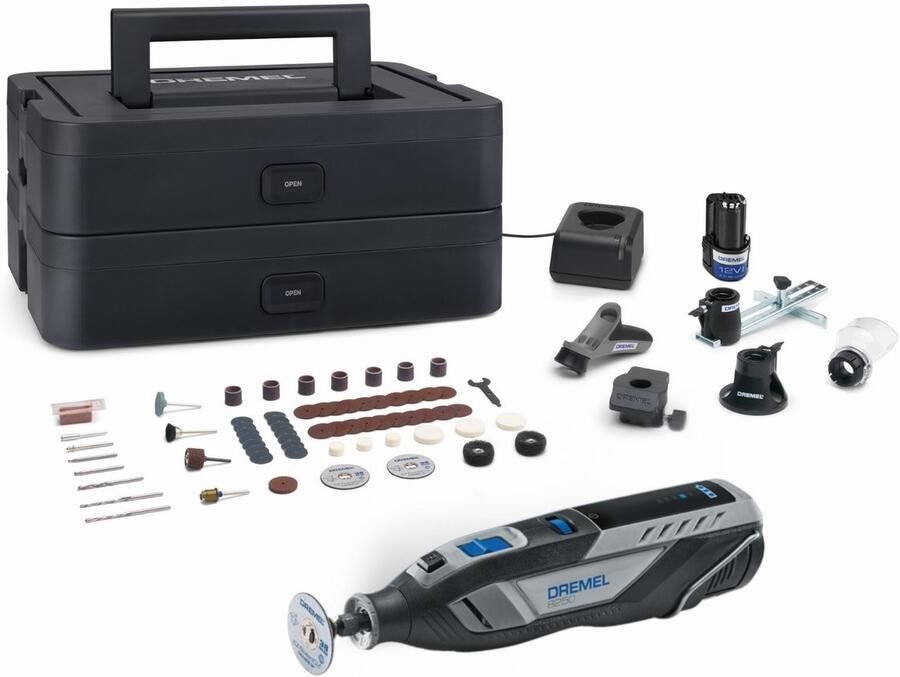 Dremel 8250-5 65 Platinum 12V Accu Multitool Set | Incl. 2 Ah accu + lader | In koffer F0138250JF