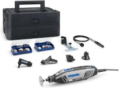 Dremel Multitool 4250JS | Model 4250-6 128 Platinum Editie | Incl. 128 Accessoires + EZ SpeedClic + Detailhandgreep + Lijn-en Cirkelfrees F0134250JS