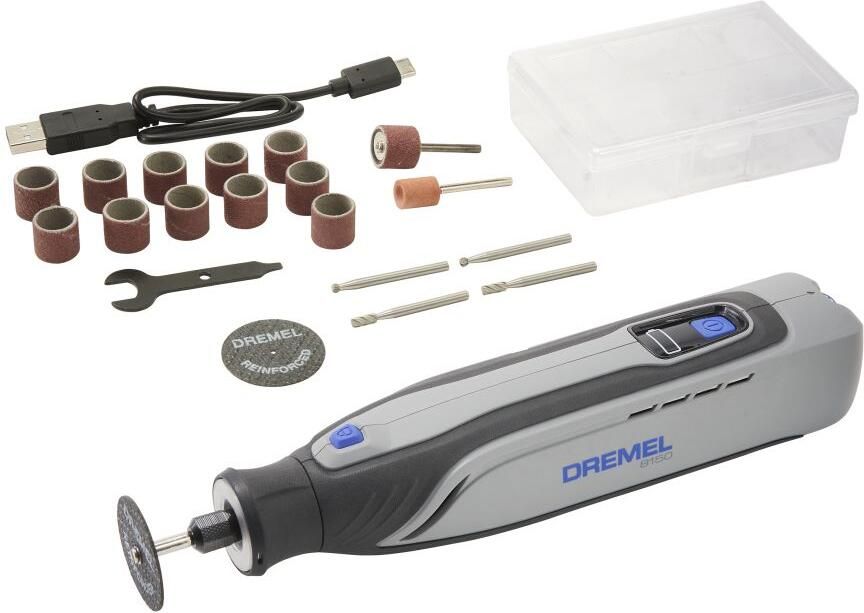 Dremel Multitool 8150JA | 8150-20 | Incl. 20 Accessoires + USB-C Oplaadkabel + Accessoireopbergbox + Quick Start Guide + Accessoiregids
