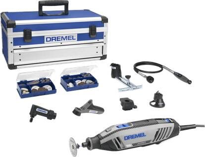 Dremel Multitool 4250JS | Model 4250-6 128 Platinum Editie | Incl. 128 Accessoires + EZ SpeedClic + Detailhandgreep + Lijn-en Cirkelfrees F0134250JS