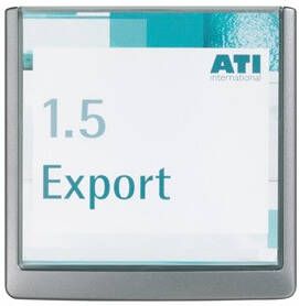 Durable Deur- infobord | B149xH148 5 mm | controlevenster acrylglas | achterdeel ABS grafiet | 1 stuk 486237