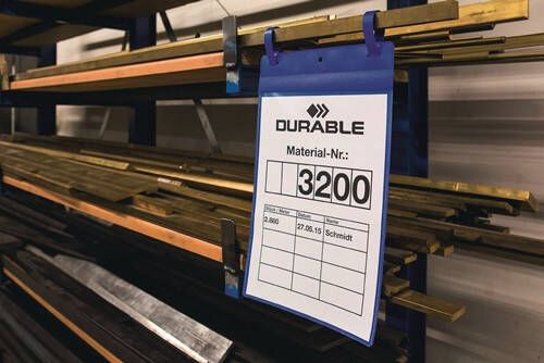 Durable Documentenzak | B210xH148 mm DIN A5 dwars | met 2 verbindingsstuk | geel | pak a 50 stuks 174904