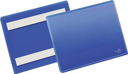 Durable Etikettenhouder | B148xH105mm blauw | zelfklevend | pak a 50 stuks 176307