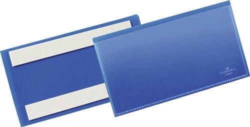 Durable Etikettenhouder | B150xH67mm blauw | zelfklevend | pak a 50 stuks 176207