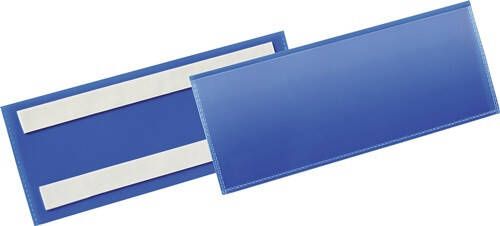 Durable Etikettenhouder | B210xH74mm blauw | zelfklevend | pak a 50 stuks 179407