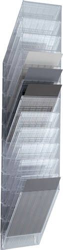 Durable Folderhouder | H1115xB240xD135mm | aantal vakken 12 A4 hoog | polystyreen transparant | 1 stuk 1709763400