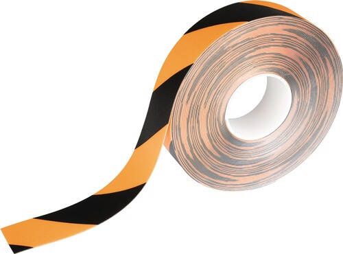 Durable Grondmarkeringstape | R9 | zwart geel | lengte 30 m | breedte 50 mm | 1 stuk 1726130