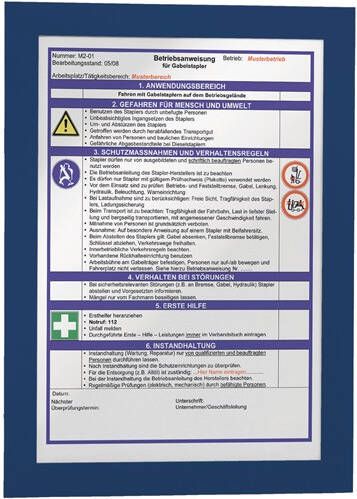 Durable Magneetkader | DIN A4 donkerblauw | zelfklevende rugfolie | 2 stuks 487207