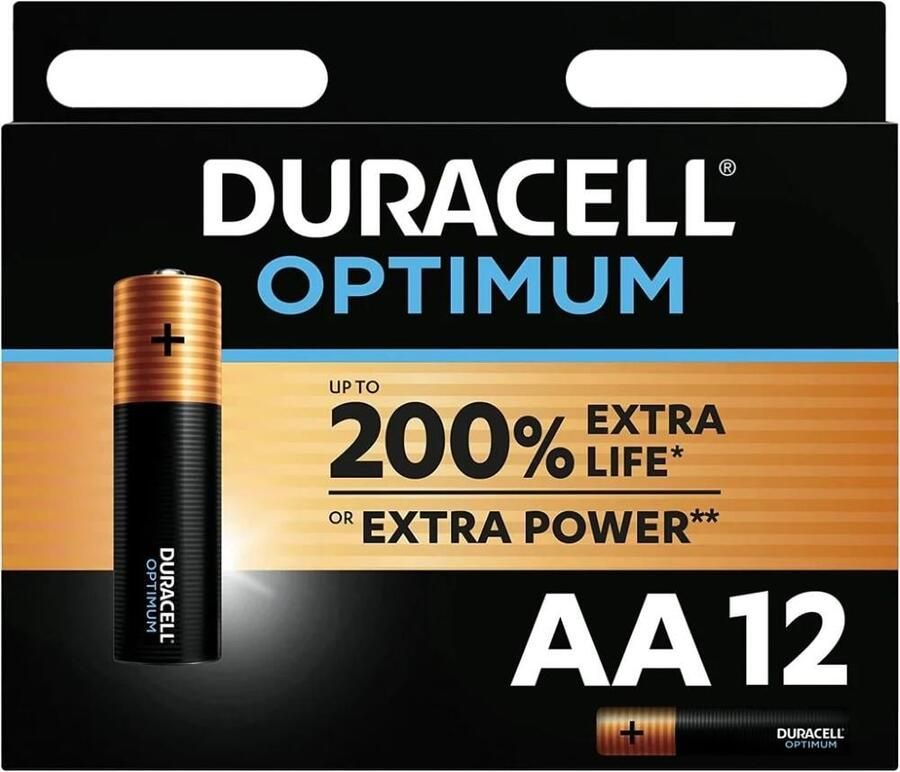 Duracell Optimum 200% batterij AA blister(12) 3014004