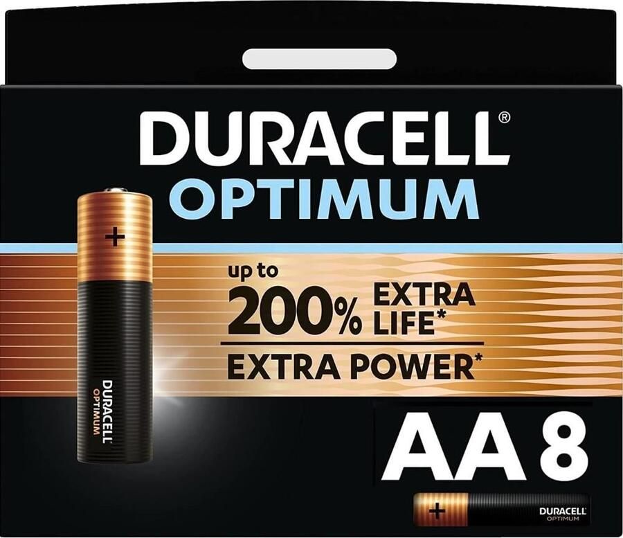 Duracell Optimum 200% batterij AA blister(8) 3014002