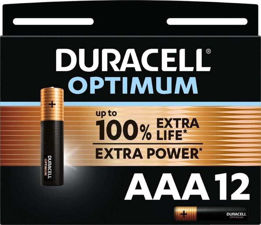 Duracell Optimum 200% batterij AAA blister(12) 3014014
