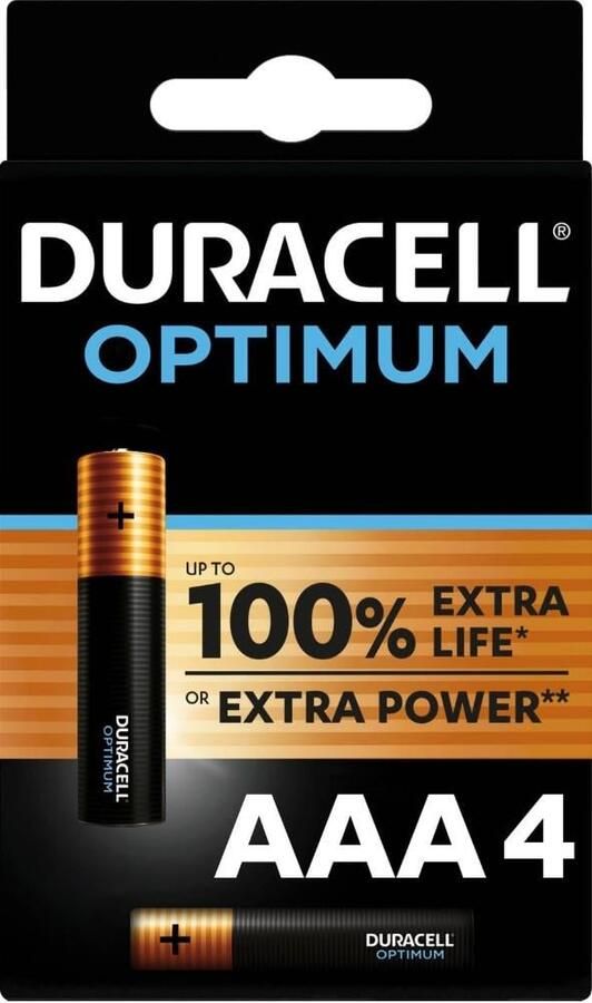 Duracell Optimum 200% batterij AAA blister(4) 3014010