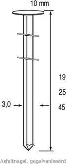 Dutack Coilnagel RNCW30 Nk 25mm Asfalt ds 7200 st. 5252015