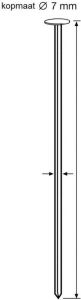 Dutack Fasteners Draadnagel 2.9mm 21° gegalv 60mm ds 4ml 5251018