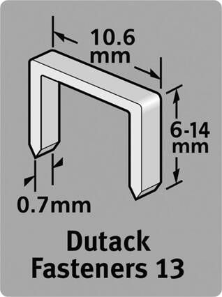 Dutack Niet serie 13 Cnk 10mm blister 1000 st. 5011003