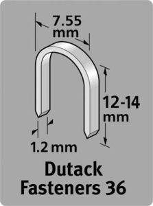 Dutack Niet serie 36 Cnk 12mm blister 1000 st.