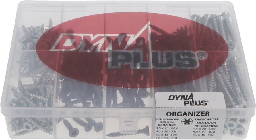 Dynaplus 7-Vaks Organizer Verzinkt Ar Tx | gevuld met 325 schroeven 0289.01.10310 - Foto 2