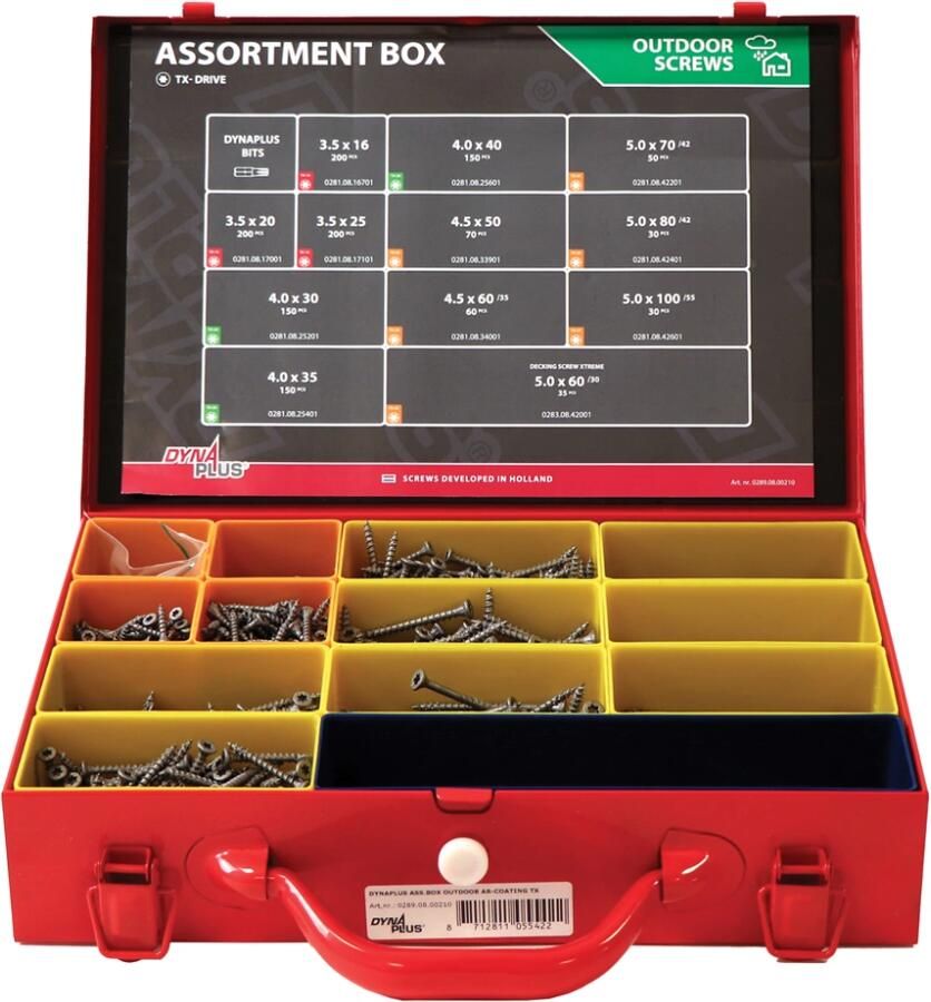 Dynaplus Assortimentskoffer Outdoor Ar Tx | 1390-delig 0289.08.00210