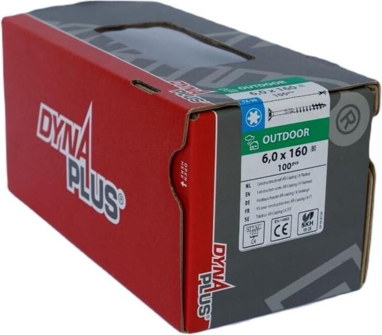 Dynaplus Constructieschroef Ar-Coating Platkop Deeldraad +Snijpunt Torx TX40 8.0X90 45 | 50 stuks 0281.08.62501 - Foto 2