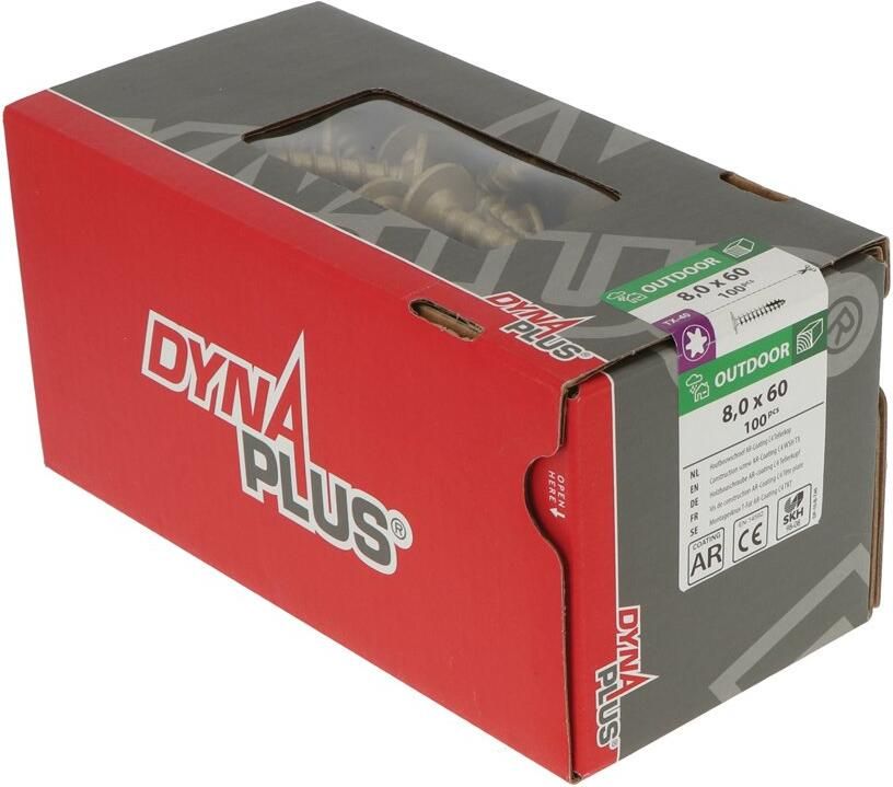 Dynaplus Houtbouwschroef Ar-Bronze Tk +Snijpunt Torx TX30 6.0X50 | 100 stuks 0286.08.49901 - Foto 3