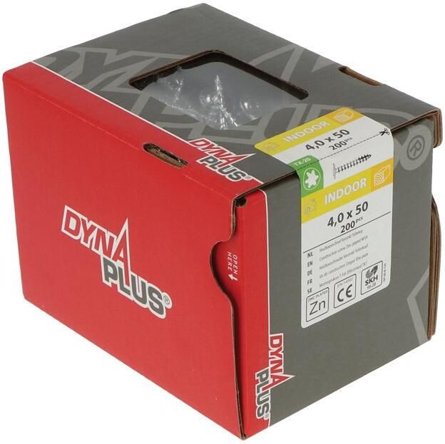 Dynaplus Houtbouwschroef Verzinkt Tellerkop Deeldraad +Snijpunt Torx TX40 10.0X250 100 | 25 stuks 0286.01.71651 - Foto 9