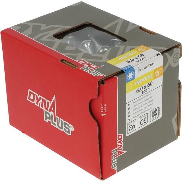 Dynaplus Houtbouwschroef Vz Tk +Snijpunt Zwart Torx TX40 8.0X220 100 | 25 stuks 0286.01.63505 - Foto 4