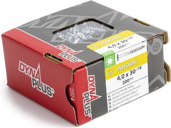 Dynaplus Constructieschroef Verzinkt Platkop Deeldraad +Snijpunt Torx TX30 6.0X200 80 | 100 stuks 0281.01.51401 - Foto 12