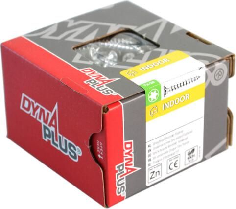 Dynaplus Unischroef Spaanplaatschroef VZ (Verzinkt) Pk (Platkop) Torx TX15 3.5X35 | 1000 stuks 0281.01.17403 - Foto 2