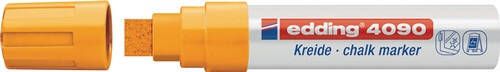 Edding Krijtmarker | neonoranje | streepbreedte 4-15 mm spitse punt | 5 stuks 4-4090066