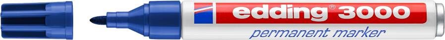 Edding Permanentmarker | Blauw | Streepbreedte 1 5-3 mm ronde punt | 10 stuks 4-3000003
