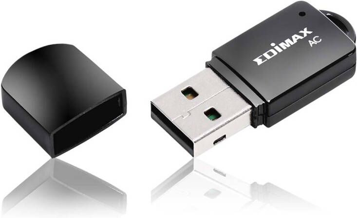 Edimax Draadloze USB-Adapter AC600 2.4 5 GHz (Dual Band) Zwart | 1 stuks EW-7811UTC