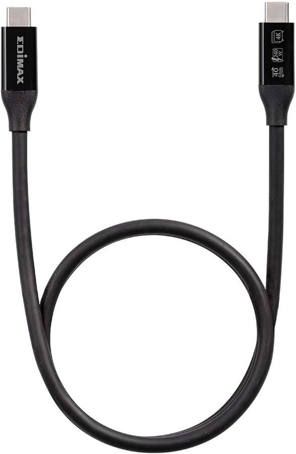 Edimax USB4 Thunderbolt3 Cable 40G o.5meter Type C to Type C UC4-005TB