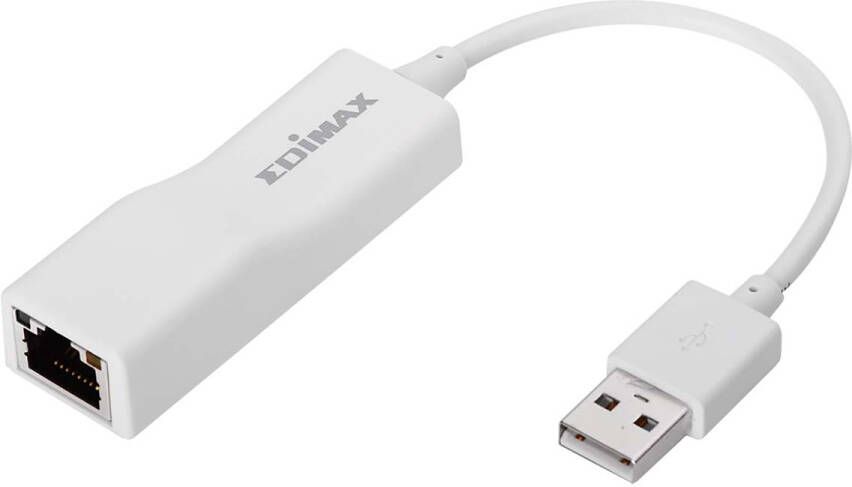 Edimax USB 2.0 Fast Ethernet-adapter 10 100 Mbit Wit | 1 stuks EU-4208