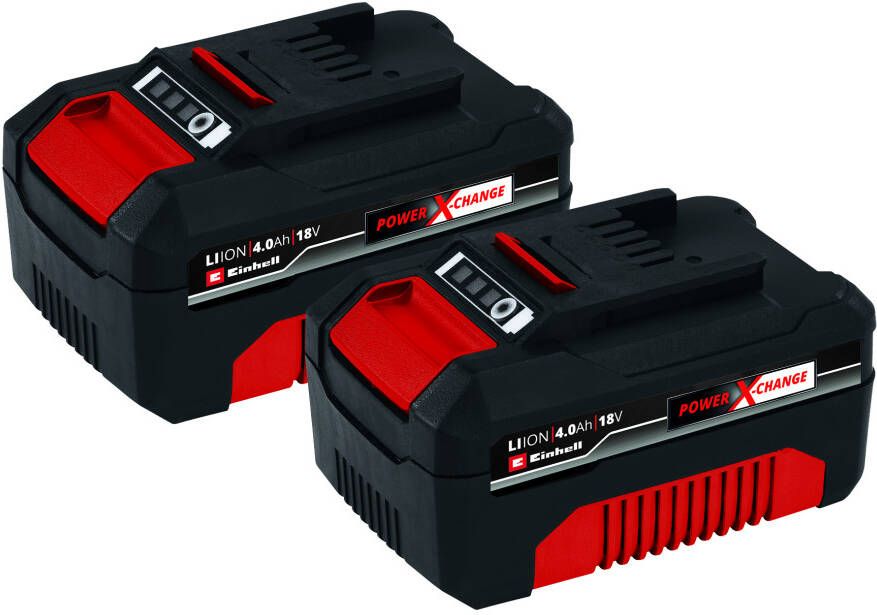 Einhell 18 V 4.0 Ah Accu DUO-pack 2 accu&apos;s 4511489