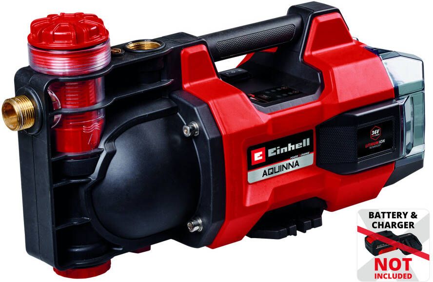 Einhell AQUINNA 36 35 F LED Solo Accu Tuinpomp | 36V | 3800 L h | Zonder accu&apos;s en lader 4180410